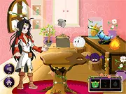 Screenshot of Fantasia Pet Shop game's magic laboratory showing ingredients and a newly mixed fantasy critter