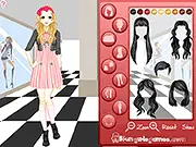 Girl in Red Dress Up game, dress-up game, red dress fashion