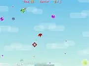 Stunt Hero free online action game, flying vehicle shooting enemies, rescue animals game, arcade survival shooter