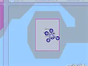 Screenshot of Pentapus Soup online game showing the pentapus creature navigating a colorful, liquid-filled level