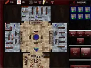 Luncheon Of The Dead game screenshot showing defenders shooting zombies behind a debris wall inside a mall