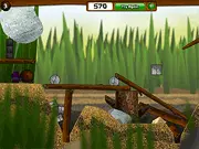 Play Dung Beetle Derby free online physics puzzle game by removing objects to roll the ball to the dung beetle.