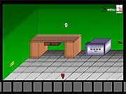 Escapando 2 free online escape room game screenshot showing a mysterious room with hidden clues and objects to find.