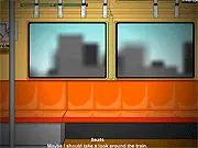 Darkness Episode 3 horror game screenshot, dark and spooky subway train interior, point-and-click puzzle adventure