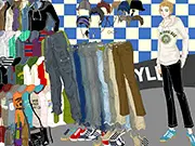 Cool Boy Dressup free online styling game featuring a stylishly dressed male character