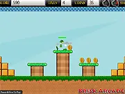 Alien Avenger game screenshot, spaceship blasting floating aliens and UFOs, free online space shooter game.