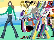 Lady Luck Dressup free online game screenshot, character wearing an elegant and lucky themed outfit, fashion and styling game