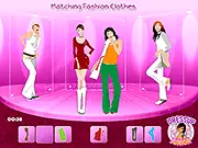 Play Matching Fashion Clothes free online puzzle game. Drag and drop clothes to correctly dress up girls for a fashion event.