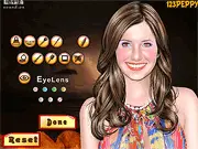 Emma Roberts Make Up game screen showing the celebrity getting a makeup makeover with various cosmetic options