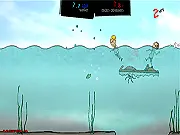 Play Feed Us online free piranha game, evolve your fish and terrorize swimmers