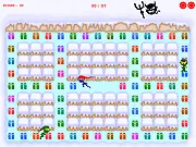Stick Santa Gift Collector free online game, play Christmas arcade game, collect gifts and avoid elves