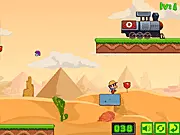 Find Super Mushroom free online game where a farmer drives a train to collect mushrooms