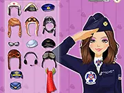 Pilot Makeover Dressup free online game screenshot, girl pilot in a professional uniform