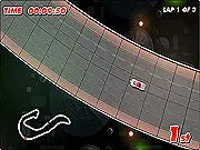 Speed Racer Flash game car racing at high speed down a futuristic track