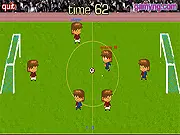 Free online football game, Manchester United vs Barca gameplay screenshot, play arcade soccer game