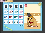 Play Cute Dog Contest free online, grooming and dressing up a cute dog to win a competition.