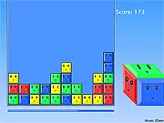 Smiley Blocks Stacker free online block puzzle game on PlayArcadeHub