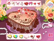Heart Shaped Cake free online game for girls, decorating a sweet cake on PlayArcadeHub
