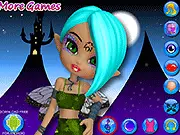 Play Fantasy Dress Up and Make Up free online, featuring a fairy with elaborate tattoos, piercing, and fantasy clothes ready for a castle party