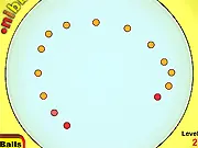 Screenshot of Nibballs classic online game showing the player's long snake-like body on a grid collecting a plus sign
