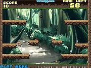 Play Super Dash free online 2-player platform game - Collect diamonds and avoid falling bombs with super bonuses