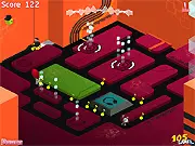Swag Man free online game screenshot, showing a stylish character with sunglasses ready to save electronic music
