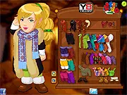 Lady Hobbit Dress Up game image, young lady hobbit in fantasy clothing, free fantasy fashion game, Middle-earth themed dress up