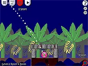 Play Zomby Birdy free online game, defending pigs from zombie birds, physics puzzle defense, level editor game