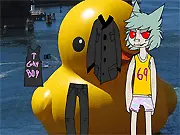 Dress Up Flare! game banner showing a stylized male character wearing a trendy jacket and cool accessories