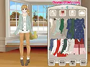 Mori Winter dress up game screenshot, fashion game for girls online free with cozy clothes