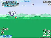Bird Runner free online game screenshot - collecting four birds of the same color in the puzzle / running arcade game
