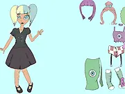 Play Pastel Goth Dressup free online fashion game blend gothic with pastel colors