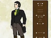 Loup Noir Dress-up Doll game image showing a male character in a stylish suit ready to be dressed in a free online fashion game