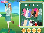Picnic Day Dress-Up free online game screenshot, showing a girl named Sue wearing a fashionable casual outfit ready for a picnic