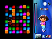 Play Dora Space Gems free online match-3 puzzle game with a space theme on PlayArcadeHub.net.