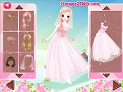 Rose Bride 2 free wedding organizer game online, romantic dress up and planning simulation