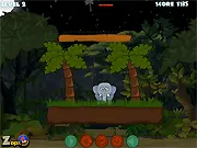 Play Jungle Menace free online puzzle game protecting animals from asteroids