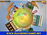Oggy Around The Planet free online running game featuring Oggy and the Cockroaches on PlayArcadeHub