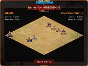 Imperator – For Rome! free online strategy game map screenshot showing Roman legions ready to conquer new territories around the Mediterranean Sea.