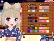 Two friends wearing traditional Japanese clothing and sushi-themed outfits, free dress up game online