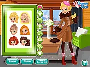 Play Editor's Pick: Winter Holiday free online dress up game featuring Alice the fashion editor preparing for a snowy mountain trip.