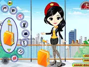 Airline Hostess Dress Up free online game, professional uniform fashion, play free air hostess styling game