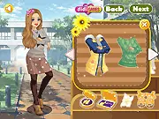 Smile with Sunflowers free online dress up game featuring Hailey and Ariana at a botanical garden