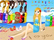 Play Beach Girl Love Letter free online, write a romantic letter game, creative writing game, long distance romance