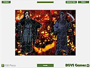 Play Halloween Boys Costumes Jigsaw free online, puzzle game, seasonal Halloween challenge, choose difficulty mode
