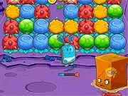 Puzzle Fuzz: Idle Stories free online game screenshot showing colorful puzzle blocks and an upgrade menu for automated progress.