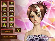 Screenshot of the Mystic Makeover Dress Up game showing a beautiful, mysterious girl with elaborate fantasy makeup and an enchanting gown.