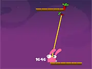 Play Rabbit The Climber free online arcade game. Throw a rope to climb platforms and collect carrots for extra ropes.