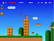 Mumphy Banana's Quest free online platformer game, collecting fruit from a thief