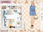 Holly Hobbie Dress Up free online game character selection screen
